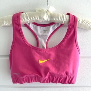 Nike Dry Fit Livestrong Pink Swoosh Sports Bra S